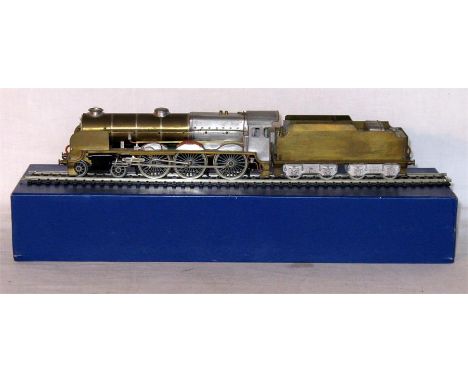 CRAFTSMAN Models (or similar) 00 unpainted Brass Kit built Lord Nelson 4-6-0 'Sir Richard Grenville'. A well built detailed m