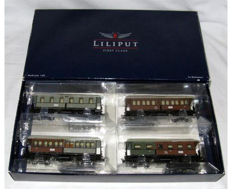 LILIPUT by Bachmann 351000 KPEV Ep1 Coach Pack. Near Mint Boxed.