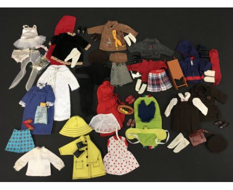 Twelve Pedigree Patch outfits, c.1966/'67: Brownie with jacket, knickers, socks, beret, shoes, whistle, belt and scarf with b