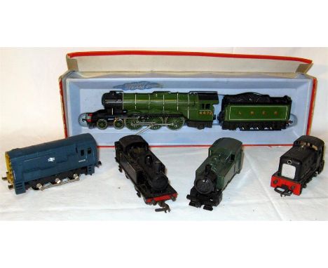 HORNBY/LIMA 5 x Locomotives for Service/ repair - R855N LNER Green 4-6-2 ' Flying Scotsman, R52 Black BR 0-6-0T, R253 Black D