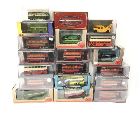 Quantity of Corgi Original Omnibus Company and other 1/76 scale diecast bus models, includes London Transport. Appear M and b