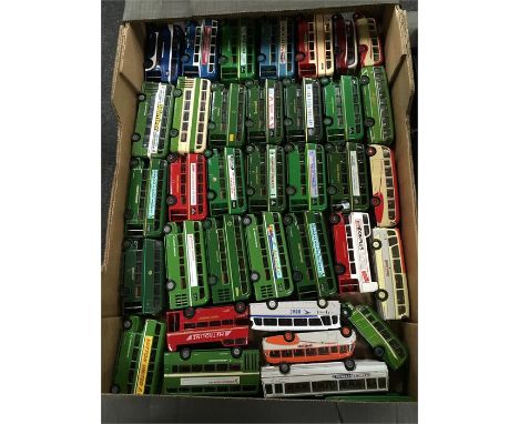 Quantity of EFE and Corgi Original Omnibus Company 1/76 scale diecast buses, mostly Greenline. Appear VG+ and unboxed. (38)