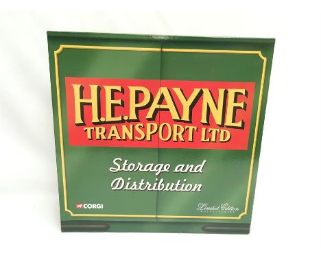 Corgi 1/50 scale CC99147 "H.E. Payne Transport Ltd" Set comprising of 3 x Cab Units and Trailer. M in presentation box with c