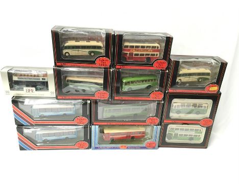 11 x EFE 1/76 scale buses, includes Brighton & Hove. Appear E-M and boxed (some wear to boxes). 