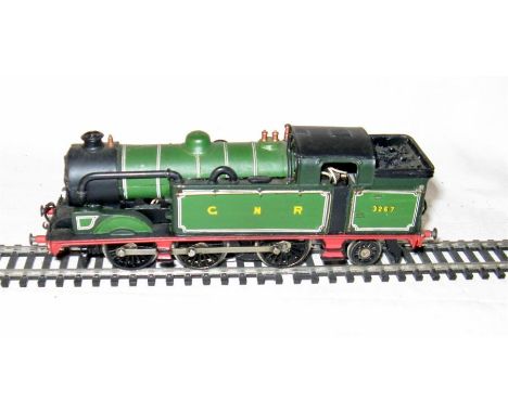A OO White Metal Kit Built GNR Green 0-6-2T # 3267 on a modified and rewheeled Hornby Dublo 0-6-2T motorised chassis. Expertl
