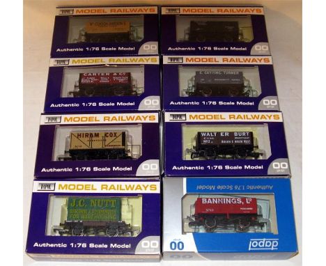DAPOL/Wessex Wagons - 8 x Bournemouth, Poole, and Boscombe LE Models - C Gething & Turner 7 Plank #100 (104 of 160), Hiram Co