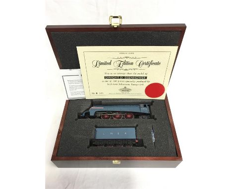 BACHMANN 31-953A BR Blue A4 4-6-2 'Dwight D Eisenhower'. Mint in a Wooden Presentation Box with Instructions, 9ct Gold Namepl
