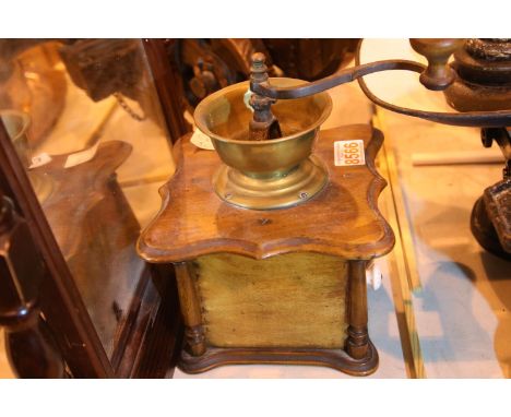 Vintage coffee grinder and swivel type dressing table mirror. Not available for in-house P&amp;P, contact Paul O'Hea at Mailb