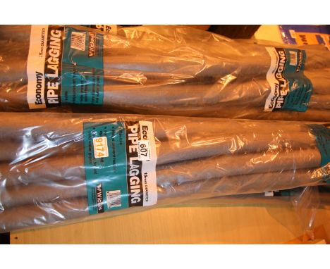 Thirty lengths of fifteen x22mm pipe lagging. Not available for in-house P&amp;P, contact Paul O'Hea at Mailboxes on 01925 65
