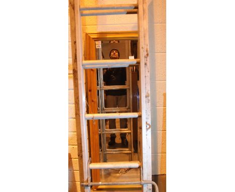 Thirty six rung double alloy extension ladder. Not available for in-house P&amp;P, contact Paul O'Hea at Mailboxes on 01925 6