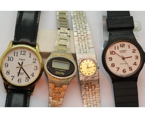 Four mixed watches including Timex and Casio. P&amp;P Group 1 (£14+VAT for the first lot and £1+VAT for subsequent lots) 