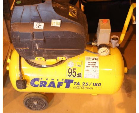 Powercraft TA 25/180 compressor. Not available for in-house P&P, contact Paul O'Hea at Mailboxes on 01925 659133Condition Rep