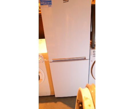 White Beko fridge freezer, model CXFG3552W. Not available for in-house P&P, contact Paul O'Hea at Mailboxes on 01925 659133Co