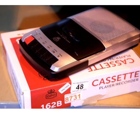 GPO162B cassette player/recorder, boxed. Not available for in-house P&P, contact Paul O'Hea at Mailboxes on 01925 659133Condi