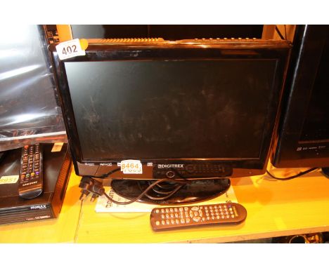 Digitrex 15" TV with DVD player and remote. Not available for in-house P&P, contact Paul O'Hea at Mailboxes on 01925 659133Co