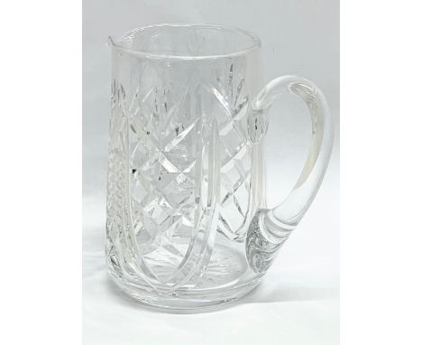 A large Waterford Crystal ‘Clare’ water jug. 17.5cm 