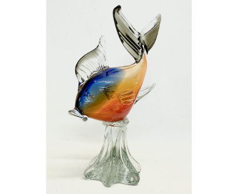 A large vintage Murano Glass fish. 26x38cm 