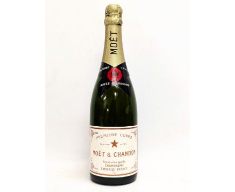 A vintage bottle of Moet &amp; Chandon Champagne Epernay France Premiere Cuvee. 