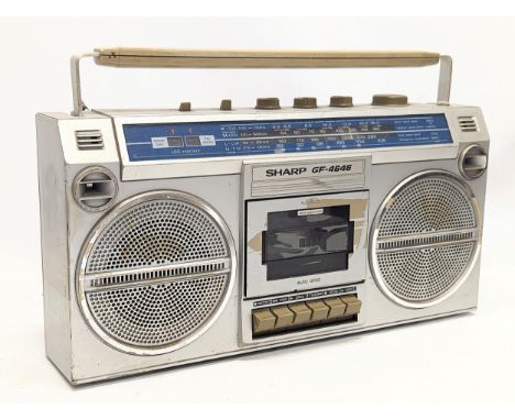 A vintage Sharp GF-4646 cassette player. 