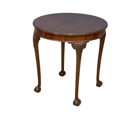 An early 20th century Chippendale revival mahogany occassional table.  68.5x69cm 