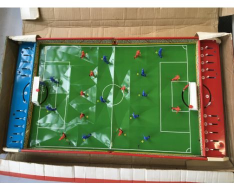 A Chad Valley toy metal soccer set, boxed. IMPORTANT: Online viewing and bidding only. No in person collections, an additiona