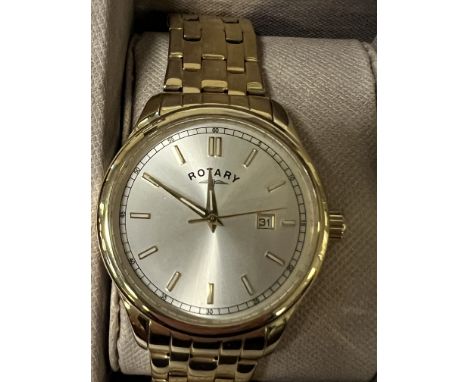 ROTARY GENTS WATCH - ORIGINAL BOX &amp; PAPERWORK