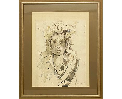 FRAMED PAIR OF PORTRAIT PRINTSAPP SIZE 57 X 69 CM