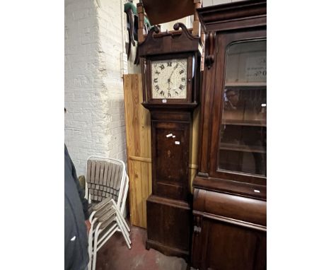OAK CASED GRANDFATHER CLOCK
