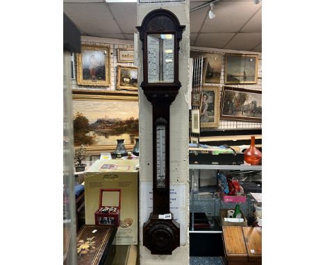 MAHOGANY STICK BAROMETER