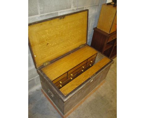 Joiners Tool Trunk with a Good Collection of Tools 