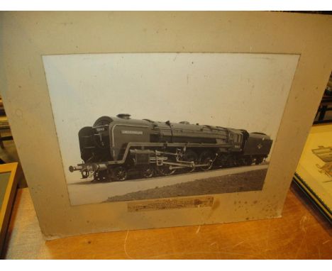 Vintage Photograph of Lord Rowallan 70045 Locomotive Presented to Lord Rowallan by Lord Rusholme 