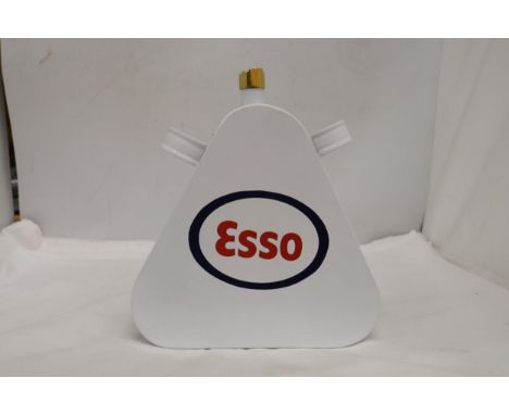 A WHITE ESSO OIL CAN 