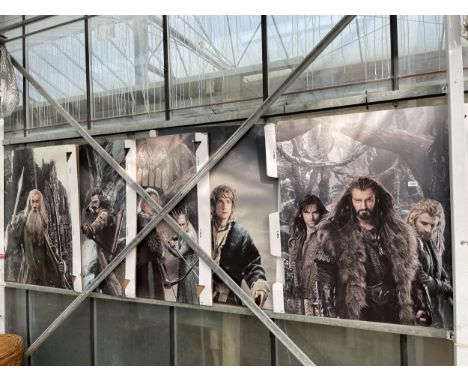 A COLLECTION OF FIVE CARDBOARD LORD OF THE RINGS CINEMA DISPLAY BOARDS 