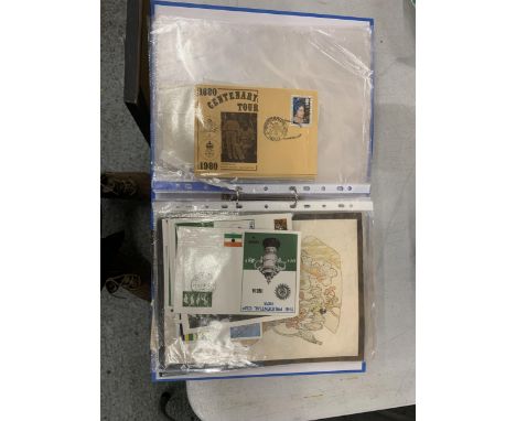 A COLLECTION OF CRICKET RELATED FIRST DAY COVERS AND STAMPS 