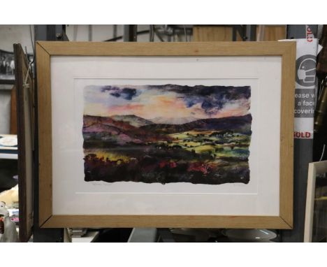 A FRAMED EDITION PRINT "AFTERNOON DELIGHT" BY ARTIST ANDREA HUNTER 