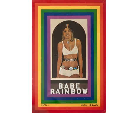 Peter Blake (South African 1932-) BABE RAINBOW signed and dated 1967 in the plate, signed and editioned 86/500 in black marke