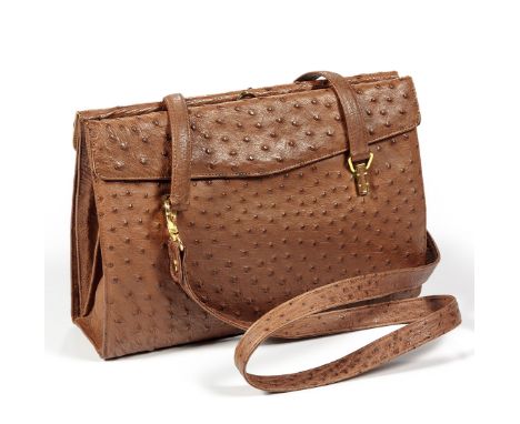 Light brown, removable shoulder strap, gold-tone hardwareapproximately 22cm high, 31cm wide, 9cm deep