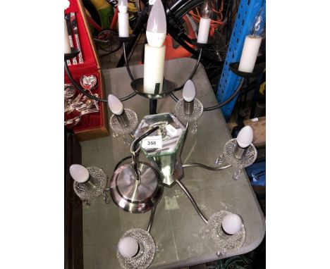 Two ceiling light fittings 