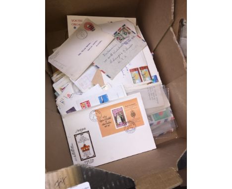 A box of first day covers 