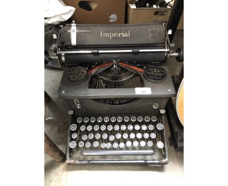 A vintage Imperial typewriter 