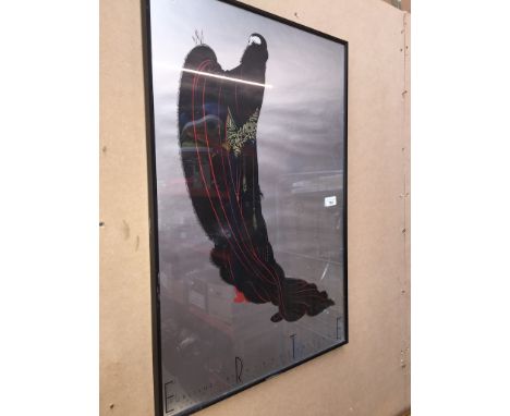 1980 Art Deco ERTE framed offset lithograph print, Mirage editions, santa monica, ca;ifornia 