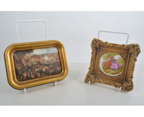 Collection of portrait miniatures, and small prints.