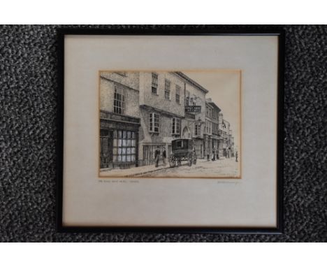 Alfred Wainwright, (1907-1991), a pen and ink sketch, The Kings Arms Hotel Kendal, signed and attributed verso, original Draw