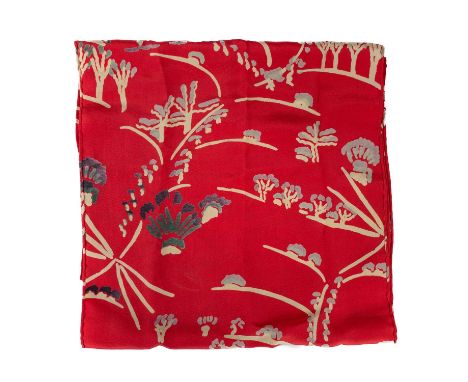 Vivien PRIDEAUX (b.1949) Silk 'Cryséde' scarf, design: Alec WALKER (1889-1964)  A pure silk scarf based on an original Cryséd