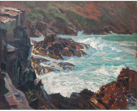 Robert Borlase SMART (1881-1947) Or Cove, St Ives  Oil on panel,Signed R Borlase SmartThe Royal Institute of Oil Painters lab