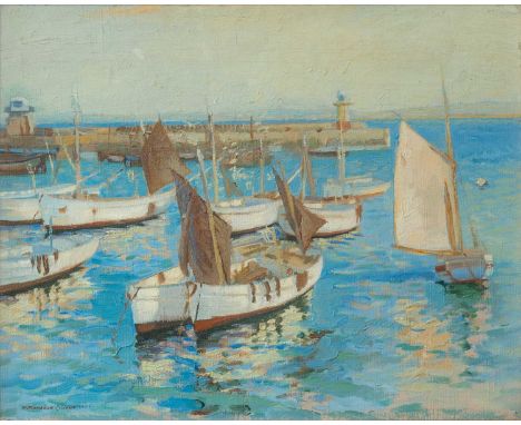 Robert BORLASE SMART (1881-1947) St Ives Harbour  Oil on canvas,Signed R Borlase Smart40 x 49 cm, 16 x 20 inExhibitedPenlee H