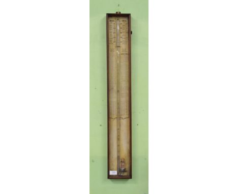 A mahogany cased Admiral Fitzroy barometer 