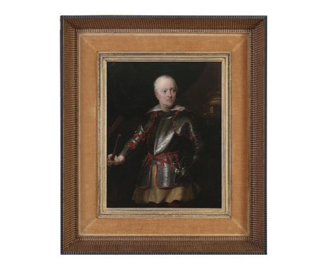 AFTER VAN DYCK Portrait of a man suited in armourOil on canvas, 43 x 33cm