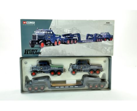 Corgi 1/50 diecast truck issue comprising Heavy Haulage No. 17701 Pickfords. Very Good to Excellent in Box. Note: We are happ