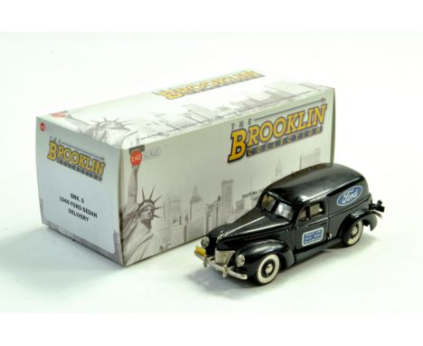 Brookln Models 1/43 Hand Built issue comprising 1940 Ford Sedan Delivery No. BRK 9. Generally excellent with box.  Note: We a